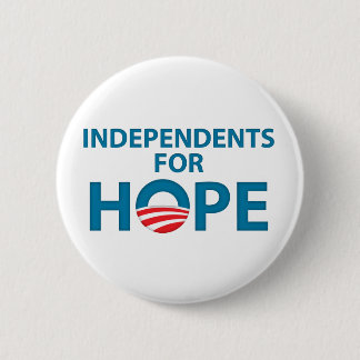 Obama 2008 - Independents for Hope Button 61029
