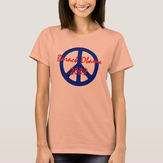 Obama 2008 Peace Symbol Tees (Front)