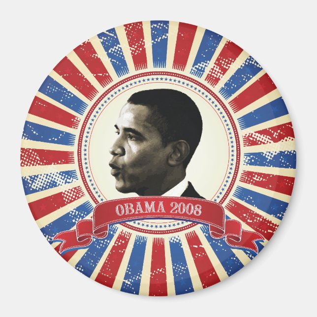 Obama 2008 Refrigerator Magnet 89310 (Front)
