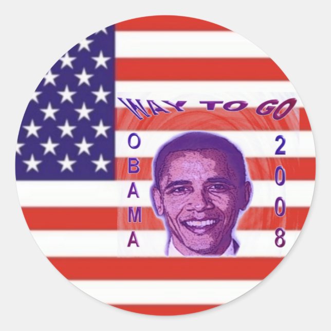 OBAMA 2008 Sticker (Front)