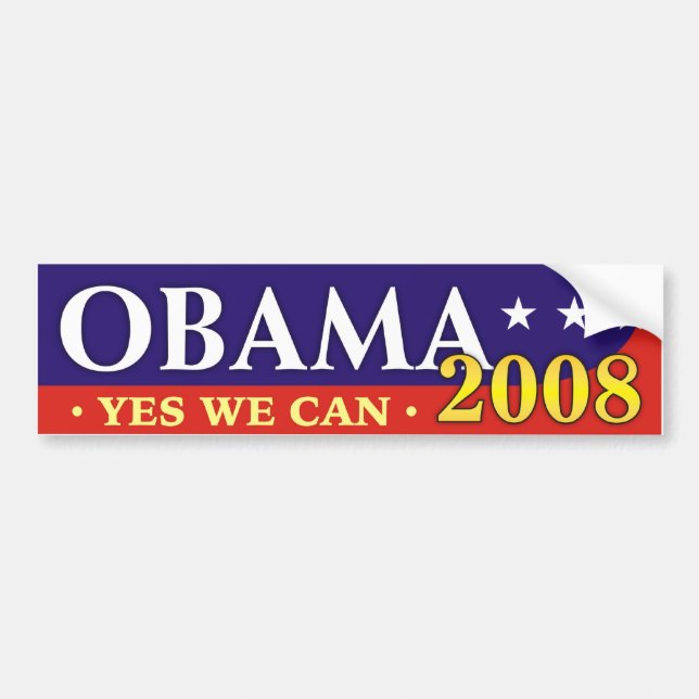 Obama 2008 - Yes we can! Bumper Sticker (Front)