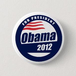 Obama 2012 6 cm round badge