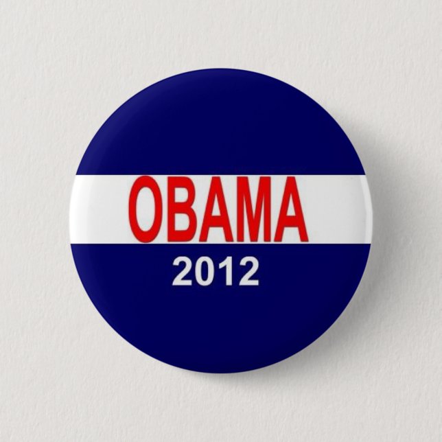 Obama 2012 6 cm round badge (Front)