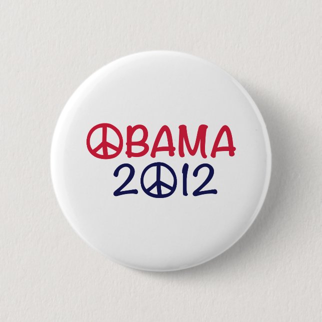 Obama 2012 6 cm round badge (Front)
