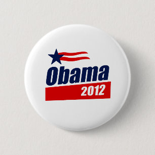 Obama 2012 6 cm round badge