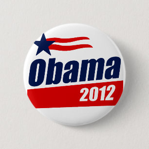 Obama 2012 6 cm round badge