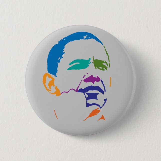 Obama 2012 6 cm round badge (Front)