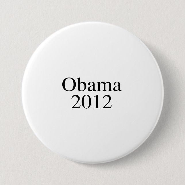 Obama 2012 - 7.5 cm round badge (Front)