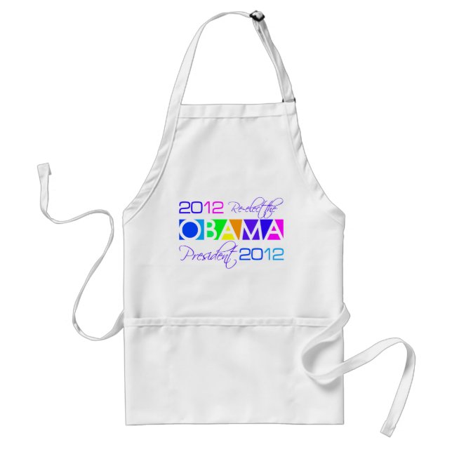 OBAMA 2012 apron - choose style & color (Front)