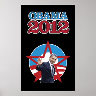 Obama 2012 Black Poster