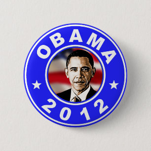 Obama 2012 - Blue 6 Cm Round Badge