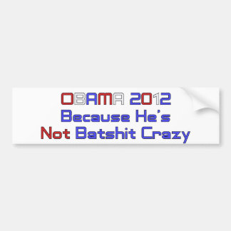 OBAMA 2012 BUMPER STICKER
