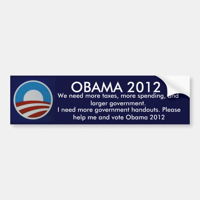 Obama 2012 bumper sticker (Front)