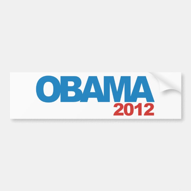 OBAMA 2012 Campaign Design Bumper Sticker (Front)