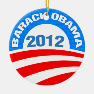 Obama 2012 ceramic tree decoration