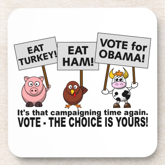 OBAMA 2012 custom coaster (Front)