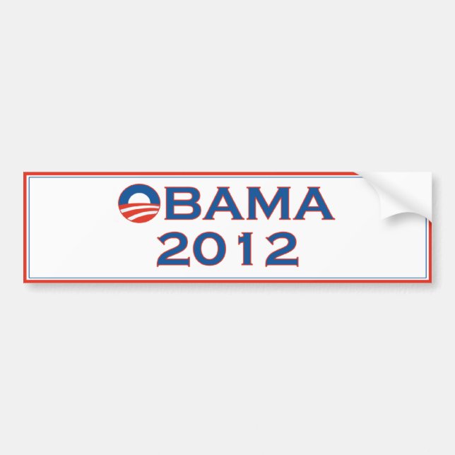 Obama 2012 Election Bumper Sticker (Front)