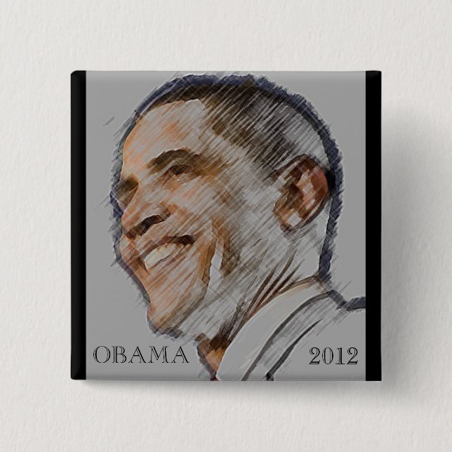 Obama 2012 Election Button (Front)
