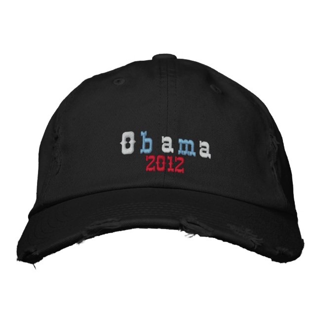 Obama 2012 embroidered hat (Front)