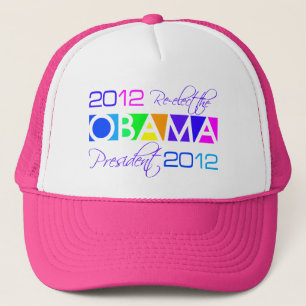 OBAMA 2012 hat - choose color