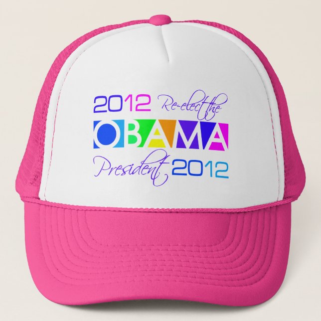 OBAMA 2012 hat - choose color (Front)