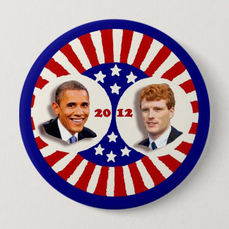 Obama 2012 Kennedy Coat Tail 10 Cm Round Badge