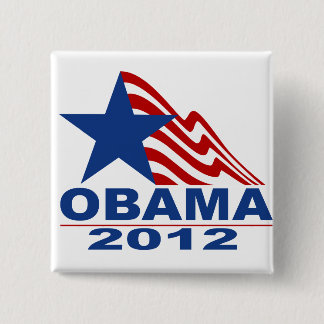 Obama 2012 Merchandise 15 Cm Square Badge