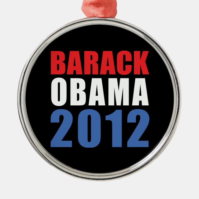 Obama 2012 metal tree decoration (Front)