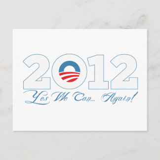 Obama 2012 postcard