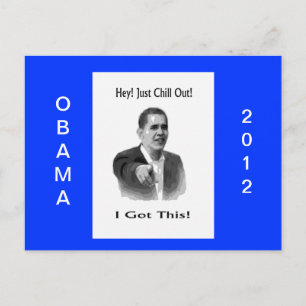 Obama 2012 postcard