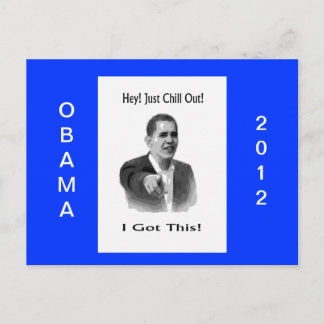 Obama 2012 postcard