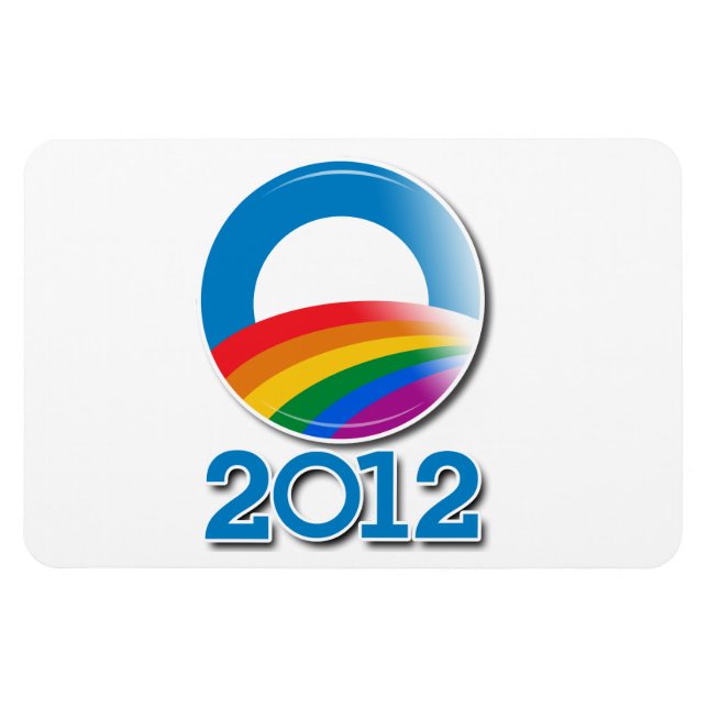 Obama 2012 Pride Button Magnet (Horizontal)