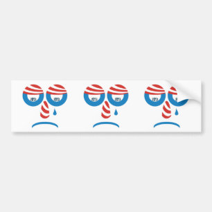 Obama 2012 Sad Face Bumper Sticker