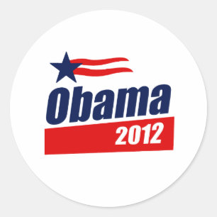 Obama 2012 T-shirt Classic Round Sticker