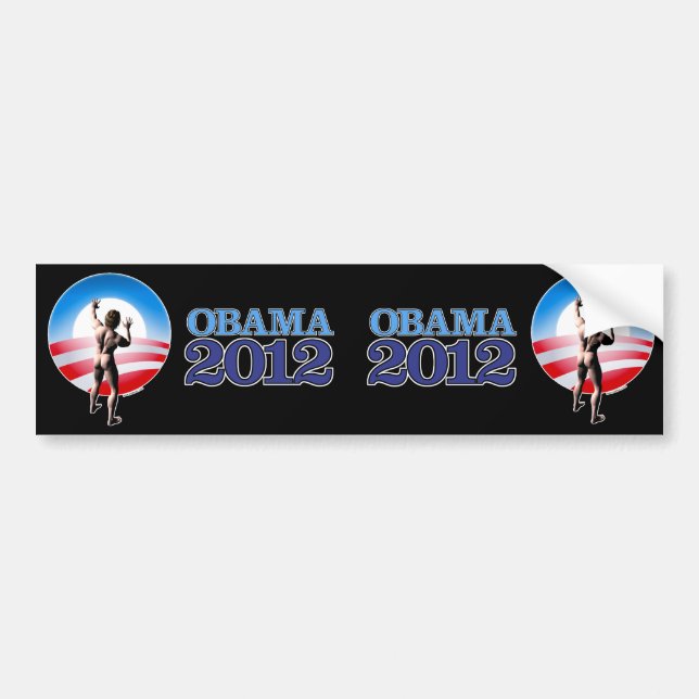 Obama 2012 (twofer) bumper sticker (Front)