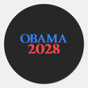 Obama 2028 _9  classic round sticker