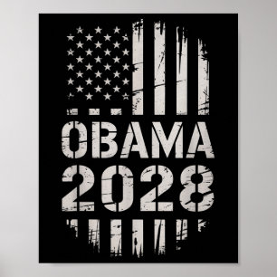 Obama 2028 America President Graphic Apparel Mens Poster