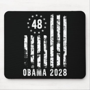 Obama 2028 American Flag Patriotic Premium Mouse Mat