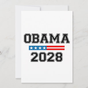 Obama 2028 Democracy Election USA  Invitation