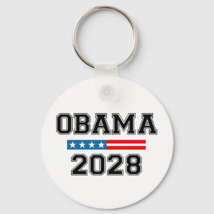 Obama 2028 Democracy Election USA Key Ring