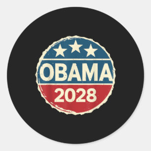 Obama 2028 For President Election Political 4th Of Classic Round Sticker