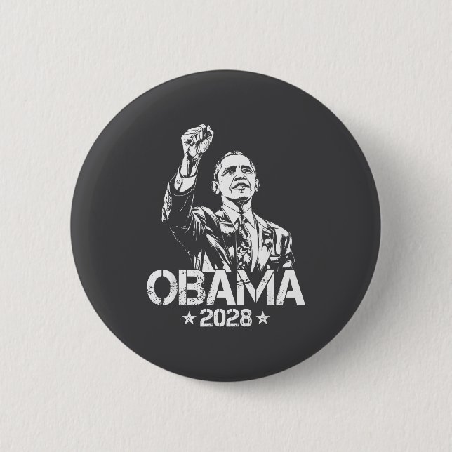 Obama 2028 Let's Fix This Obama 48th President 6 Cm Round Badge (Front)