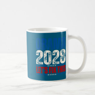 Obama 2028 Let's Fix This Obama 48th President Coffee Mug