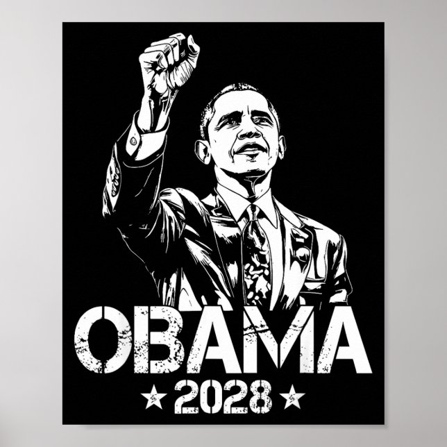 Obama 2028 Let's Fix This Obama 48th President Poster (Front)
