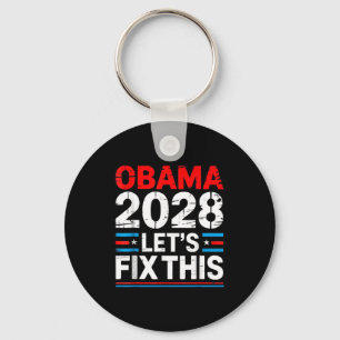 Obama 2028 Let's Fix This T-shirt_3.png Key Ring