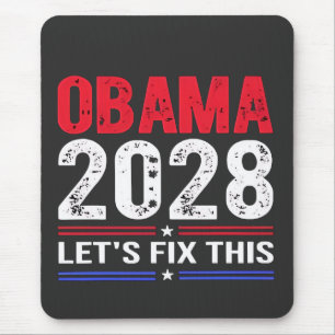 Obama 2028 Let's Fix This Democracy Election USA Mouse Mat