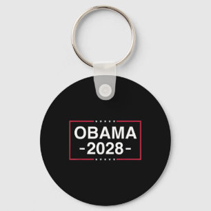 Obama 2028 Obama For President American Flag Vinta Key Ring