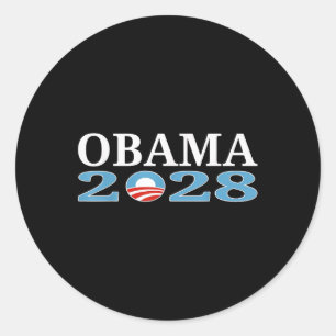 Obama 2028 Shirt Obama For President 2028  Classic Round Sticker