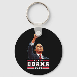 Obama 2028 Shirt Vote Obama For President 28 Key Ring