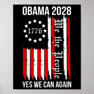 Obama 2028 Yes We Can Again Us Flag Obama 48th Pre Poster